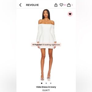 LIKE NEW- Revolve- ELLIATT- Style: Vida Dress in Ivory- Size: XS
